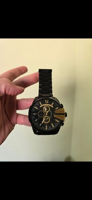 Diesel DZ4338 Reloj Hombre Negro/Dorado