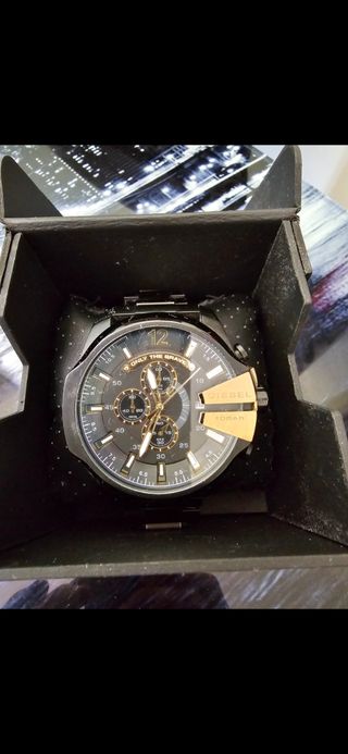 Diesel DZ4338 Reloj Hombre Negro/Dorado