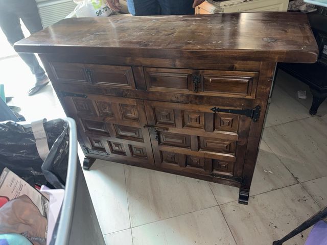 Aparador mueble de madera roble rustica