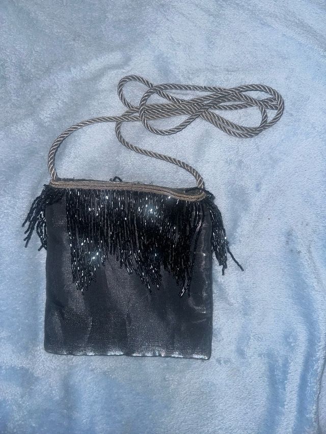 Bolso Fiesta Negro con flecos