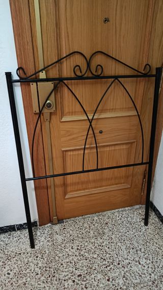 Cabecero cama forja negro 90