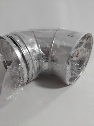 Codo para tubo 87o inox ROS