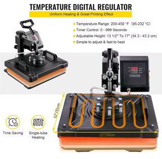 Plancha transfer VEVOR 
multifuncion Nueva