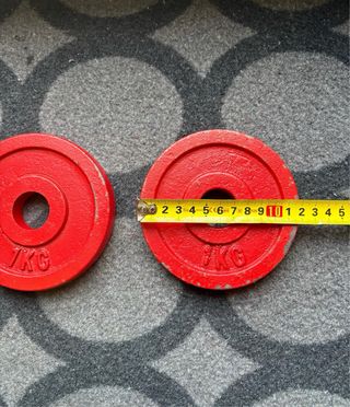 Pesas discos musculacion