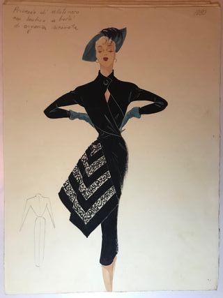 BOZZETTO Moda anni '50