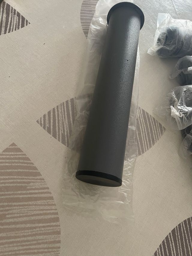 Patas cama - 6 uds. grises 26 centimetros