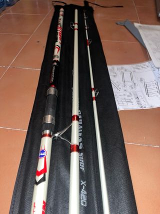 2 cañas de pescar surfcasting