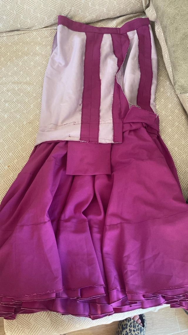 Falda Flamenca morada - Talla 40/42