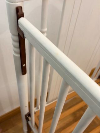 Cuna madera blanca + colchón + regalo plataforma