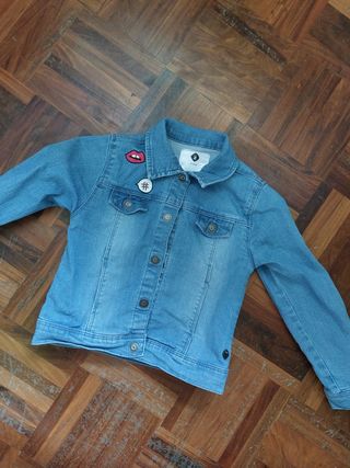 Giubbotto Jeans bimba decorato