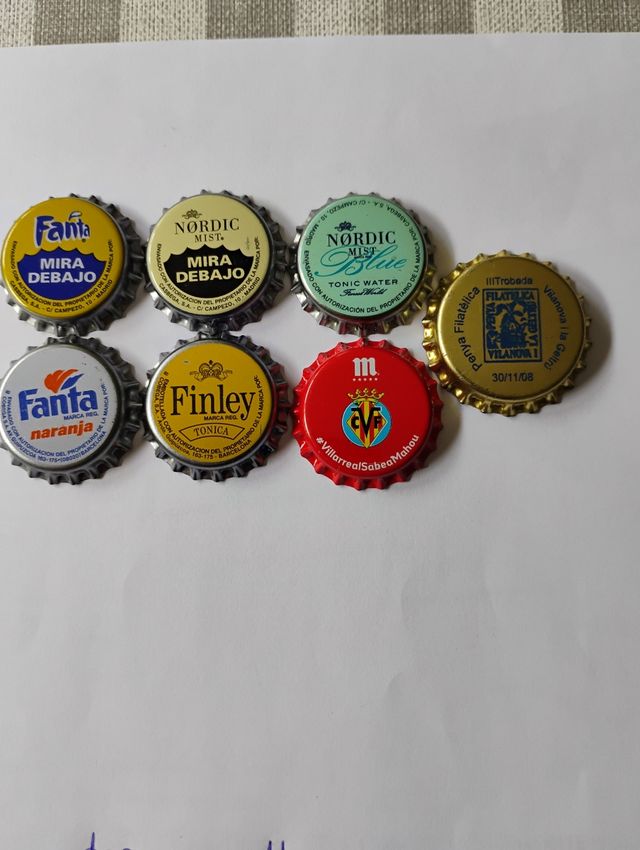 7 Chapas de Botellas