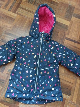 Giubbotto bimba autunno/inverno cuori