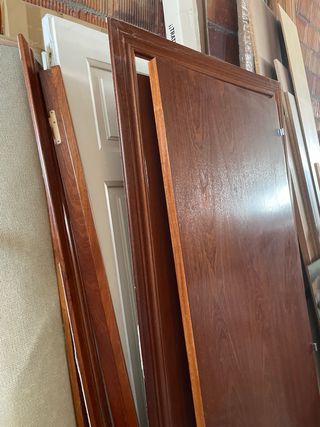 Puerta maciza sapeli nueva 