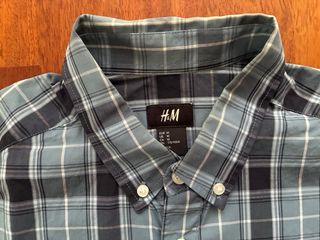 Camisa cuadros H&M azul - Hombre