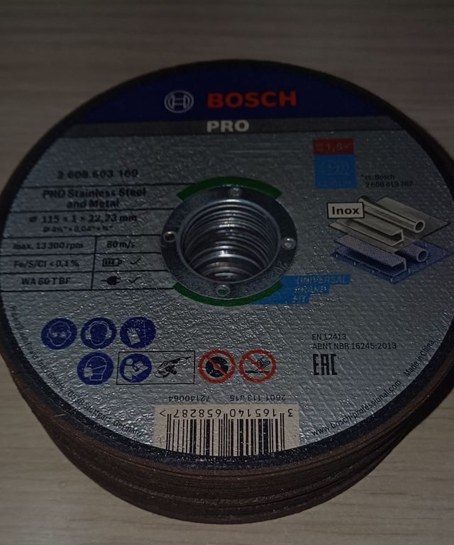 Discos corte inox Bosch Pro | 115x1.0