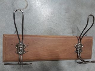 Appendiabiti vintage legno metallo
