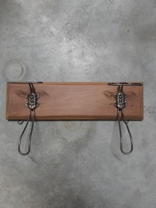 Appendiabiti vintage legno metallo