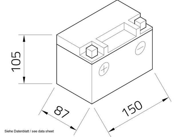 Bateria Intact gel YTX9-BS 12v 8ah