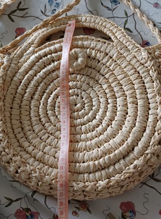 Bolso bandolera mujer estilo natural -COMO NUEVO-