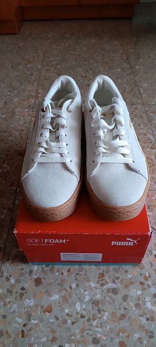 Zapatillas Puma de piel ante.Originales.
