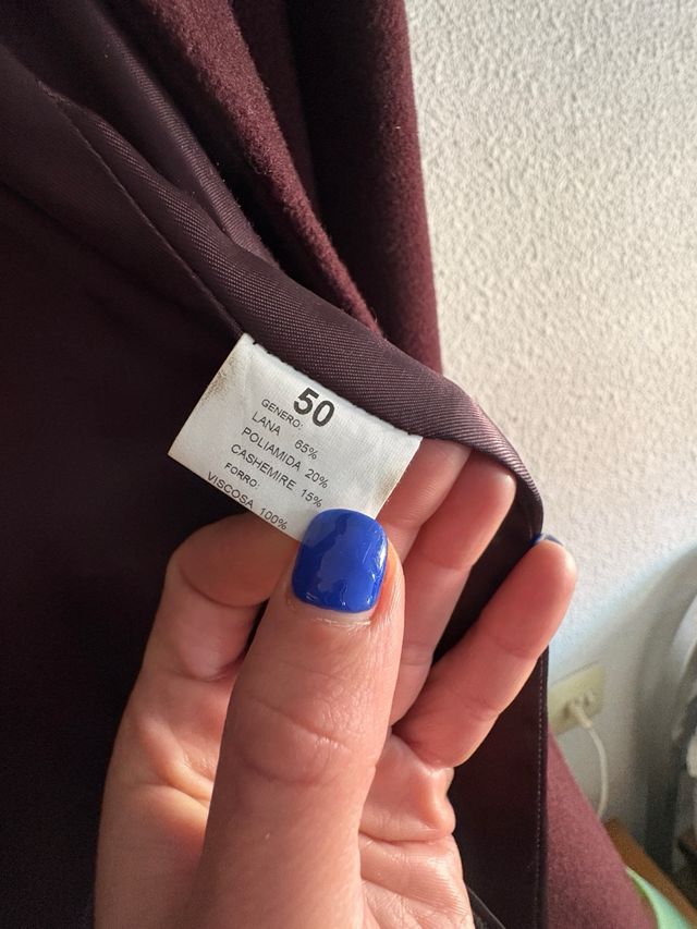 Abrigo lana y cachemire