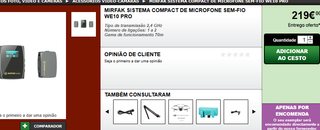 Microfone profissional Mirfak we10