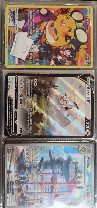 Carte Pokémon tutte MINT tranne la Ball e rayquaza