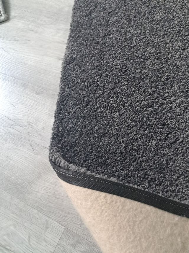 Tappeto per capelli grigio antracite 100x140