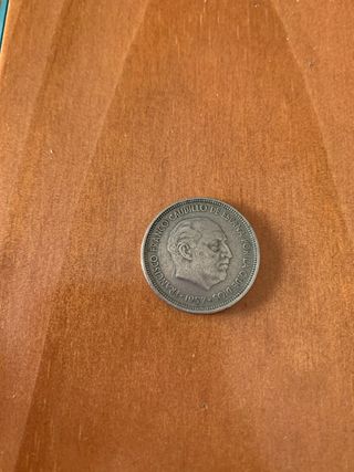 Moneda 5 Ptas Franco 1957