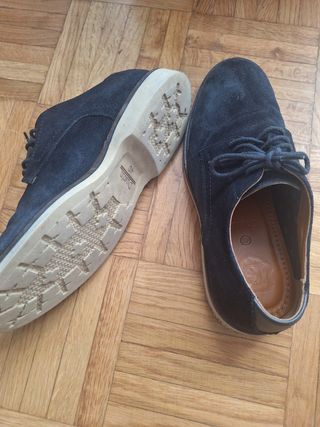 Zapato cordones Azul marino T.40