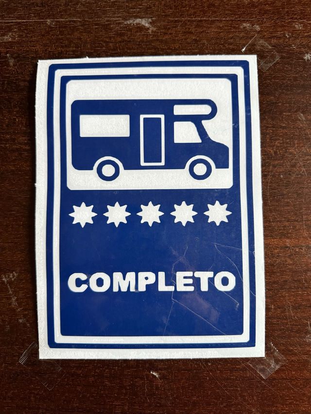 Vinilo Autocaravana 5 estrellas.