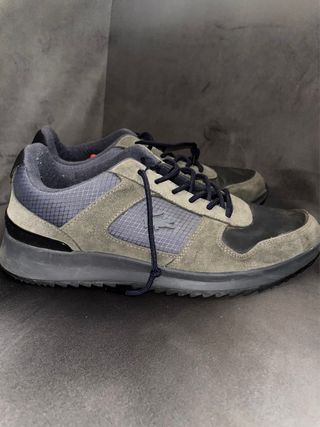 Zapatillas Lacoste grises y azules