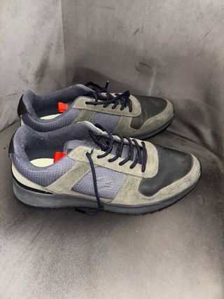 Zapatillas Lacoste grises y azules