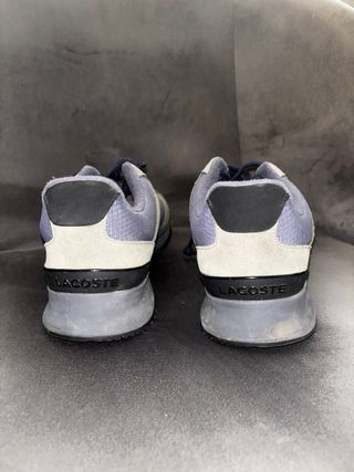 Zapatillas Lacoste grises y azules