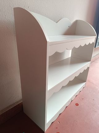 Estanteria infantil blanca 3 estantes