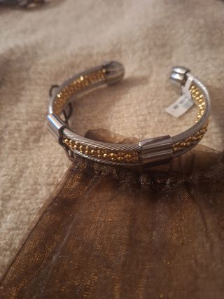 Pulsera acero-dorado