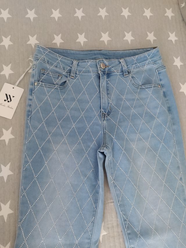 Vaqueros campana azules