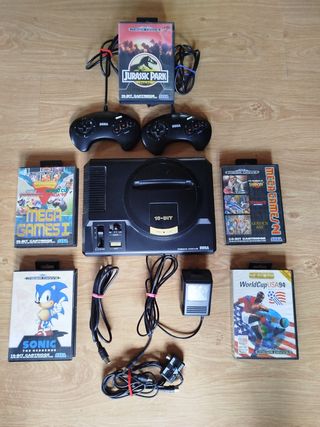 Sega Mega Drive + 5 juegos