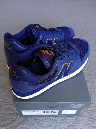 Zapatillas New Balance 500 talla 36.5 azul marino 