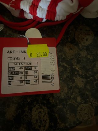 Bikini rayas rojas y blancas