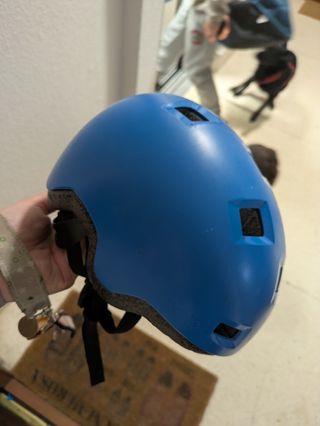 Casco bici niño azul