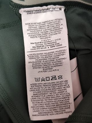 Leggins Nike Pro talla XS - Verde oliva