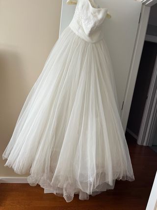 Vestido de novia talla 42 blanco(Atelier Bcn)USADO