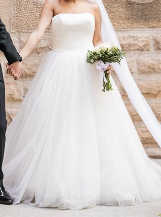 Vestido de novia talla 42 blanco(Atelier Bcn)USADO