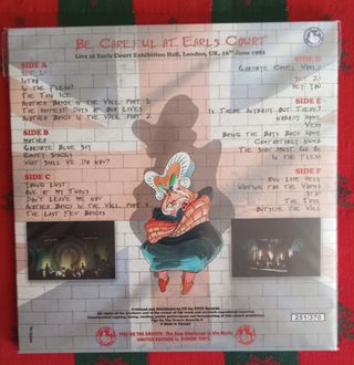 VINILO PINK FLOYD BE CAREFUL AT EARLS COURTS NUEVO