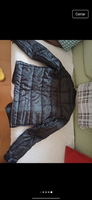 Chaqueta moto mujer negra