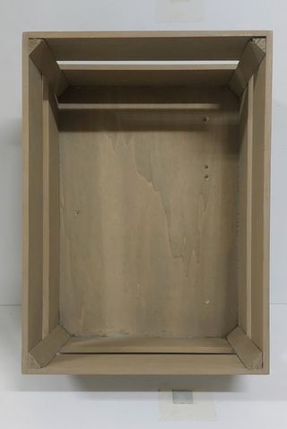 Caja madera gris - Decoración