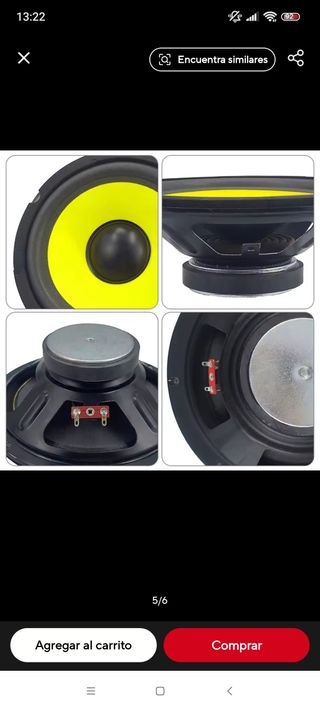 Altavoz coche coaxial 6 pulgadas