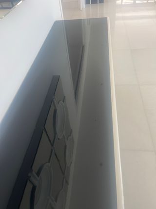 Mesa consola negro-blanco lacada