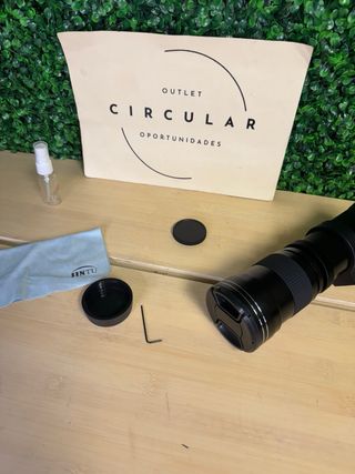 Teleobiettivo JINTU 420-800mm per fotocamera, obiettivo F/8.3-16 manuale, per Canon Nikon, Minolta, Maxxum, Pentax AF, in lega di alluminio, nero